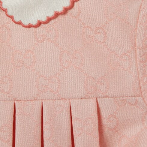 Baby GG flannel dress - light pink