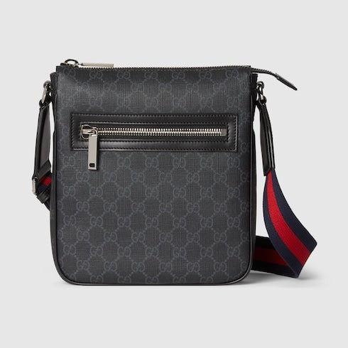 GG Black small messenger bag - black GG Supreme