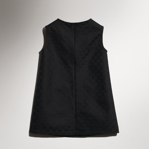 Children's GG cotton dress - black