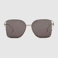 Square frame sunglasses - gold