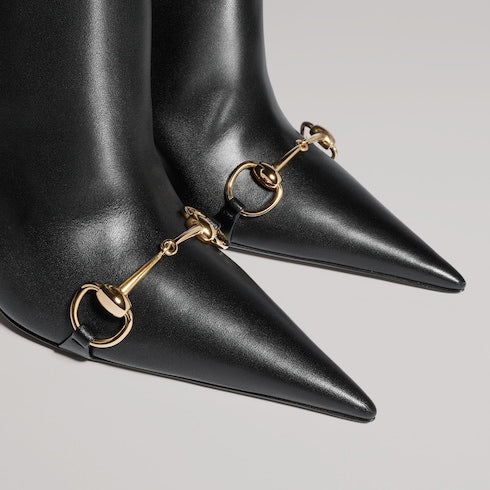 Women's Donna slip-on boot - black leather