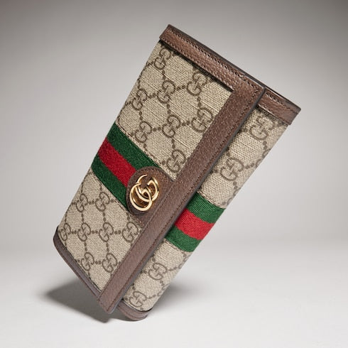 Ophidia wallet on chain - beige and dark brown Supreme