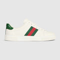 Women's Gucci Ace sneaker with Web - white leather