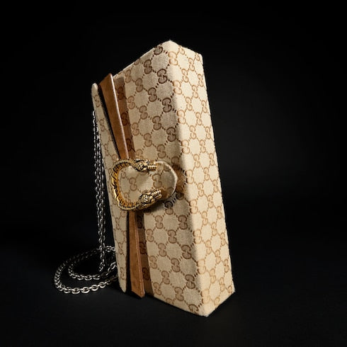 Dionysus medium shoulder bag - sand and brown GG canvas
