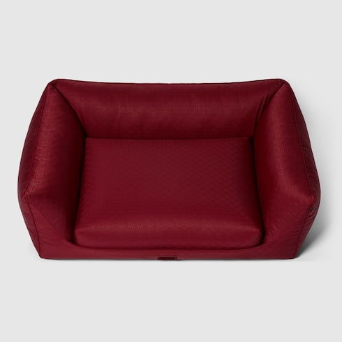 GG nylon pet bed - Rosso Ancora red