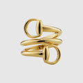 Gucci Horsebit 18k contrarie ring - 18k yellow gold