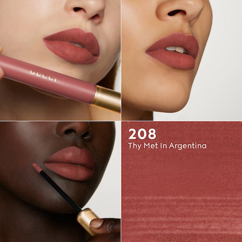 124 Emilie Brown, Rouge à Lèvres Liquide Mat Lipstick - Argentina, Rouge à Lèvres Liquide Mat Lipstick in 208 ​They Met In Argentina