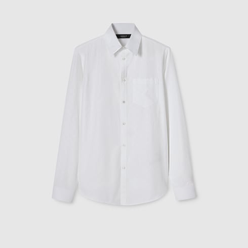 GG cotton poplin shirt - white