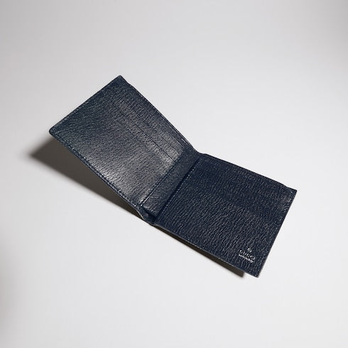 Gucci Essence Classic bi-fold wallet - blue GG canvas