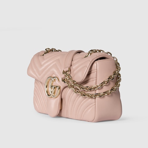 GG Marmont medium shoulder bag - pink beige leather