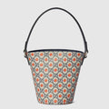 Children's printed GG bucket bag - beige and blue GG Supreme