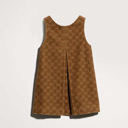 Children's corduroy dress - brown
