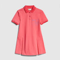 Children's cotton piquet dress - pink
