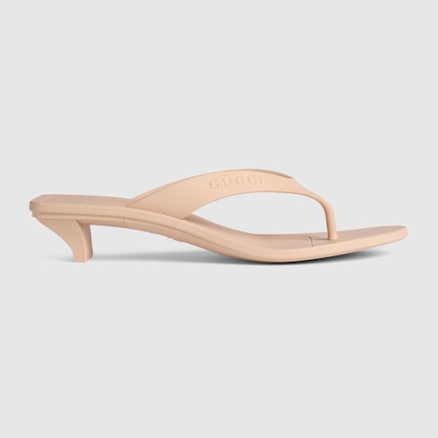 Women's Vittoria thong - beige rubber