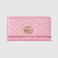 GG Marmont continental wallet - light pink leather