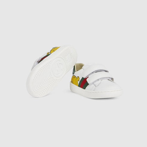 Toddler Gucci Ace sneakers - white leather