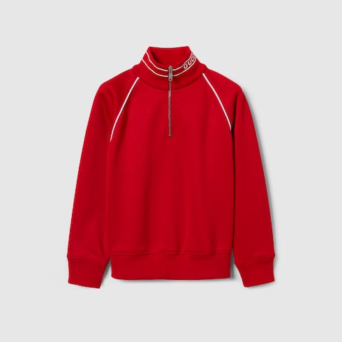 Children's jersey sweatshirt - red