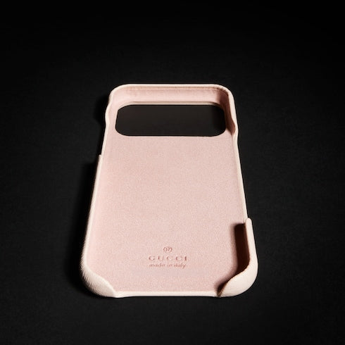 Case for iPhone 17 Pro Max - light pink leather