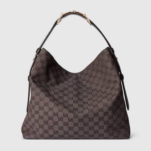 Gucci Beatrix large tote bag - brown and dark brown GG canvas