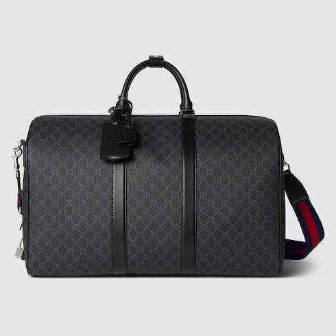 GG Black large duffle bag - black GG Supreme