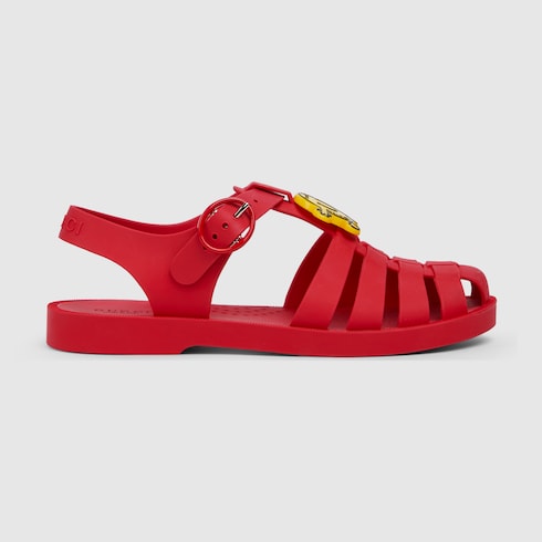 Children's sandals - red rubber