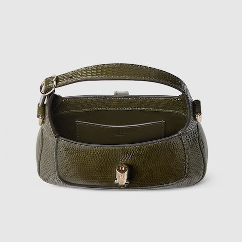 Jackie 1961 lizard mini bag - forest green leather