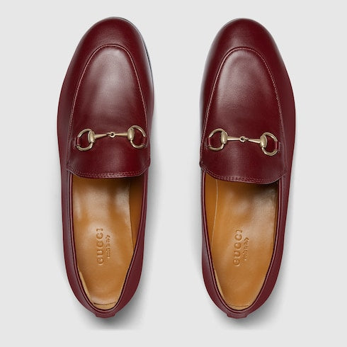 Women's Gucci Jordaan loafer - Rosso Ancora leather