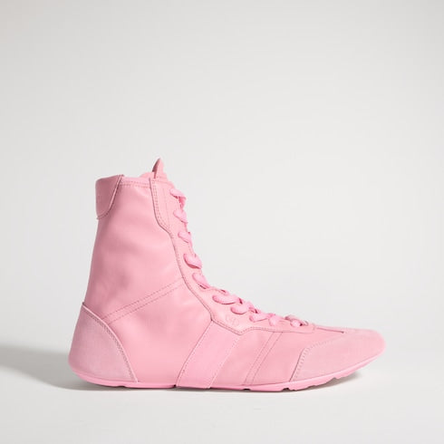 Women's Flex high-top sneaker - pink leather