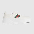 Women's chunky sneaker - white leather