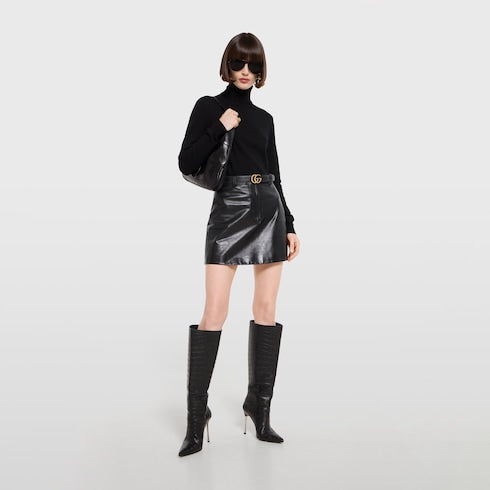 GG Marmont belt - black leather