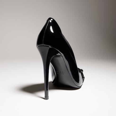 Women's Donna pump - black patent leather