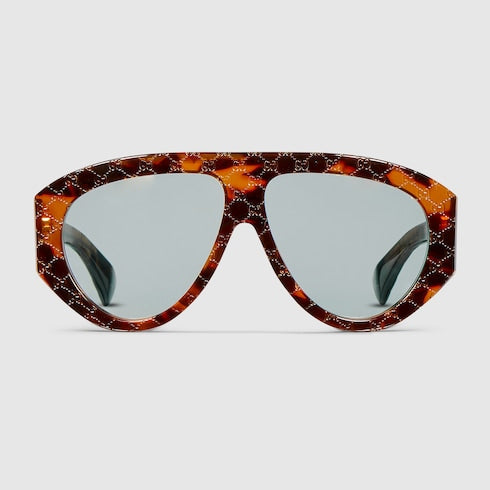 Mask frame sunglasses - light brown tortoiseshell
