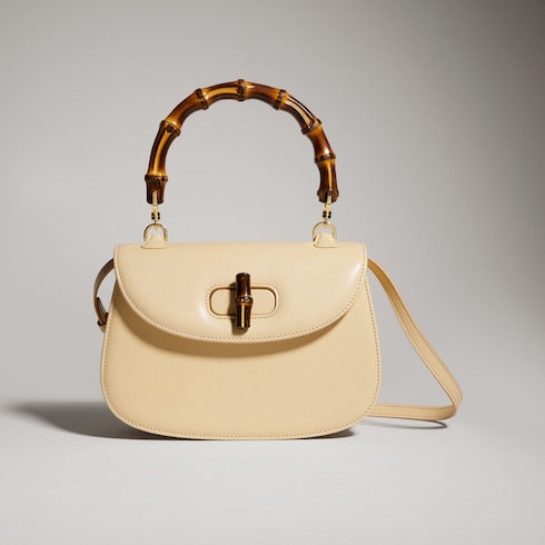 Gucci Bamboo 1947 small bag - light yellow leather