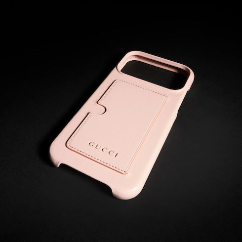 Case for iPhone 17 Pro Max - light pink leather