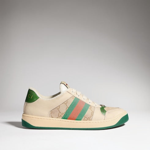 Butter Leather Women's Green Heel Screener Sneaker - Butter Leather