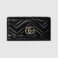 GG Marmont continental wallet - black leather
