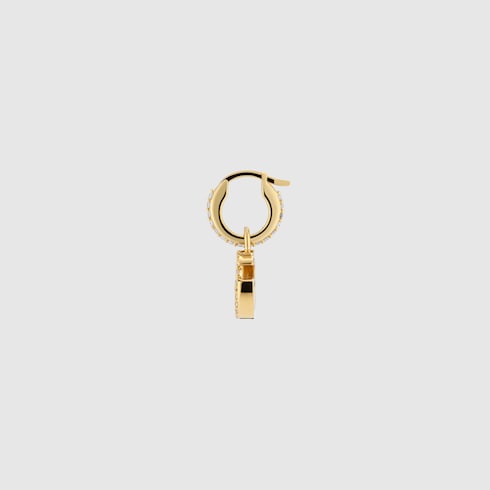GG Marmont crystal earrings - gold-toned brass
