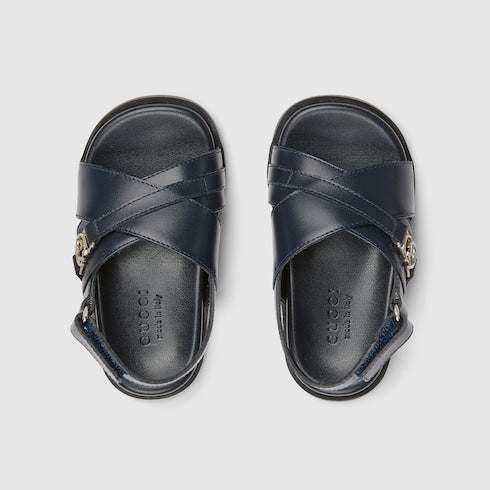 Toddler sandal - dark blue leather