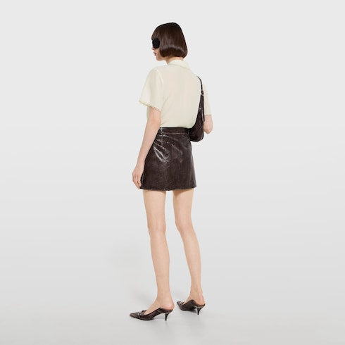 Silk crêpe de chine shirt - ivory