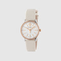 G-Timeless watch, 29mm - white leather