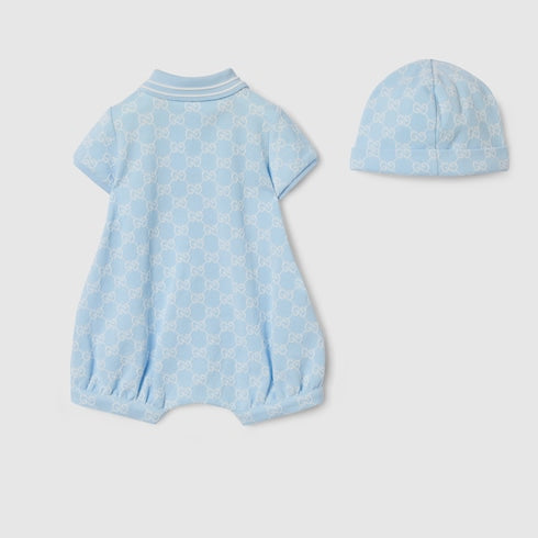 Baby GG cotton two-piece gift set - light blue