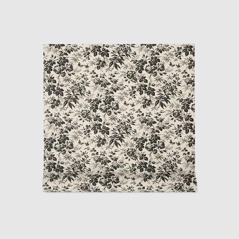 Herbarium print wallpaper - black Herbarium