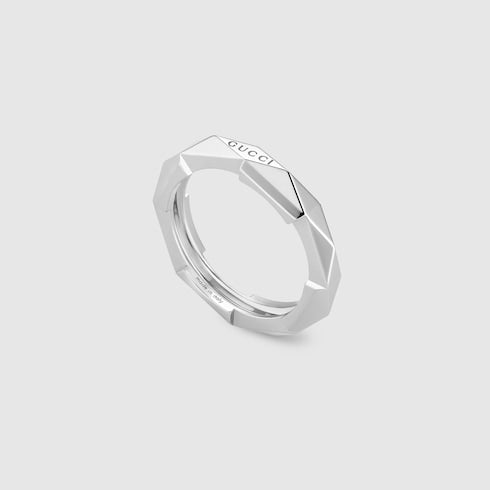 Gucci Link to Love 18k studded ring - 18k white gold
