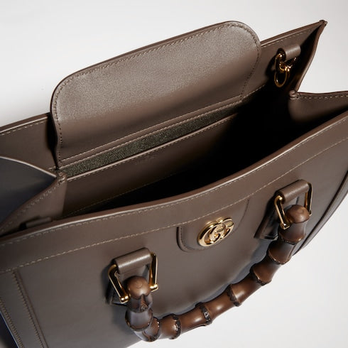 Gucci Diana medium tote bag - dark taupe leather