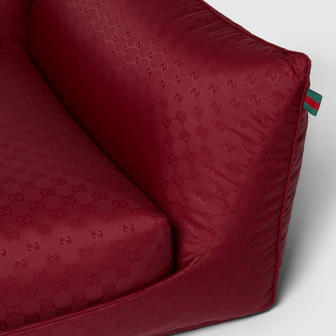 GG nylon pet bed - Rosso Ancora red