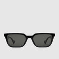 Rectangular-frame sunglases - black injection