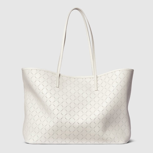Gucci Tribeca large tote bag - white GG leather