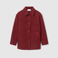 Children's cotton jacket - rosso ancora red