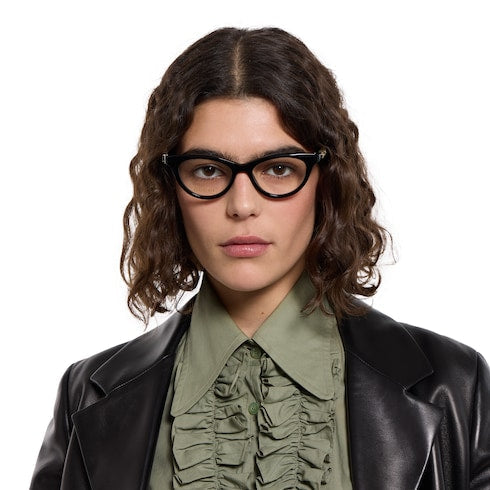Cat-eye optical frame - black