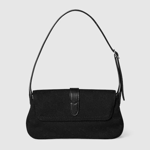 Gucci Jackie small shoulder bag - black GG canvas